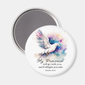 Aimant Exode 33:14 Ma présence ira avec vous la Bible (Recto/Verso)