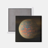 Aimant Exoplanet 55 Cancri E Et Sa Surface Moulée (Recto/Verso)
