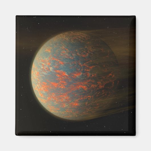 Aimant Exoplanet 55 Cancri E Et Sa Surface Moulée (Devant)