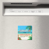 Aimant Exotic Beach Tropical Party Luau (In Situ (Lave-vaisselle))