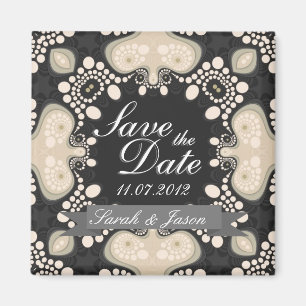 Aimant Exotic Modern Tribal Enregistrer la date Mariage M