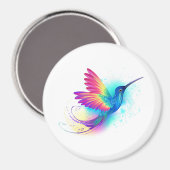 Aimant Exotic Rainbow Hummingbird (Recto/Verso)