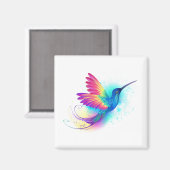 Aimant Exotic Rainbow Hummingbird (Recto/Verso)