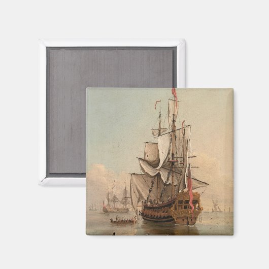 Aimant Expédition dans un calme | Peter Monamy (Recto/Verso)