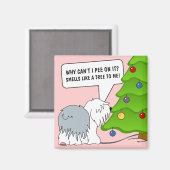 Aimant Expliquez maintenant à votre chien le sens de Noël (Recto/Verso)