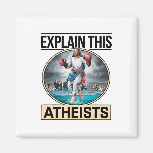 Aimant Expliquez-moi ce Jésus athées Gants de boxe