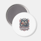 Aimant Explorateur de route désertique patriotique (Recto/Verso)