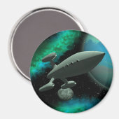Aimant Explorateur Starship (Round) (Recto/Verso)