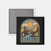 Aimant Explorer la conception de texte (Recto/Verso)