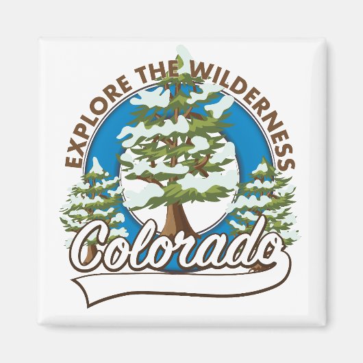 Aimant Explorez la Wilderness, Colorado (Devant)