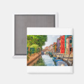 Aimant Explorez le charme vibrant de Burano (Recto/Verso)