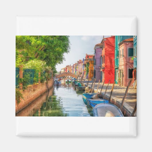 Aimant Explorez le charme vibrant de Burano (Devant)