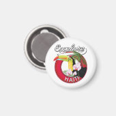 Aimant Explorez le logo Haïti. (Recto/Verso)