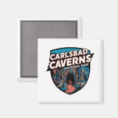 Aimant Explorez le parc national Carlsbad Caverns (Recto/Verso)