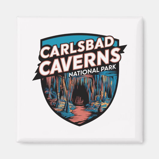 Aimant Explorez le parc national Carlsbad Caverns (Devant)