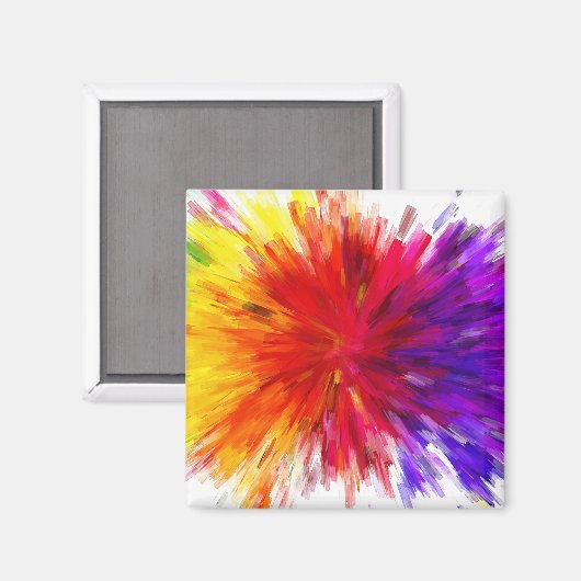 Aimant Explosion de couleur (Recto/Verso)