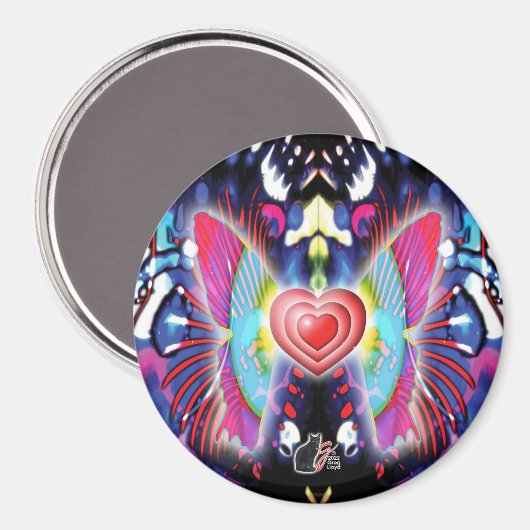 Aimant Explosion de feux d'artifice (Recto/Verso)