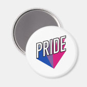 Aimant Explosion de fierté bisexuelle (Recto/Verso)