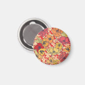 Aimant Explosion florale : Tendance Vintage transparente. (Recto/Verso)