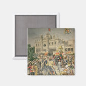 Aimant Exposition de 1900 : le pavillon anglo-indien (Recto/Verso)