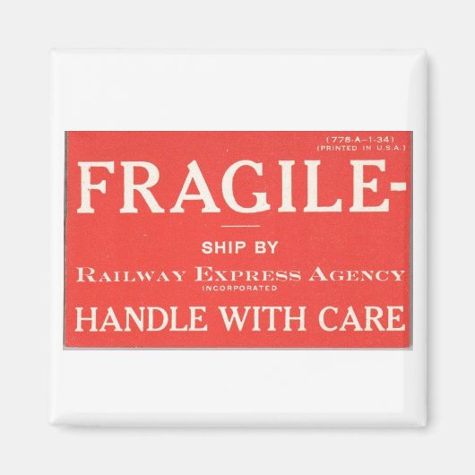 Aimant Express ferroviaire fragile     (Devant)