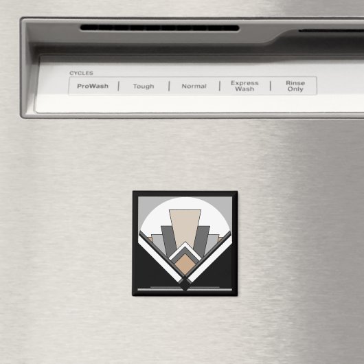 Aimant Expression de Art Deco Fan (In Situ (Lave-vaisselle))