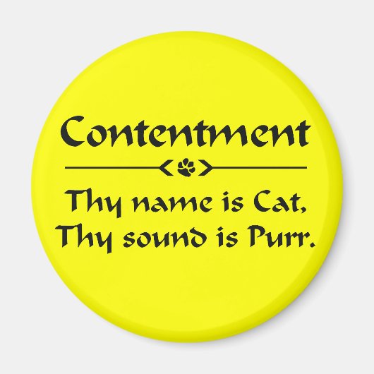 Aimant Expression de contentement pour un amoureux des ch (Devant)