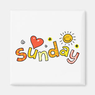 Aimant Expression mignonne des textes de salutation de