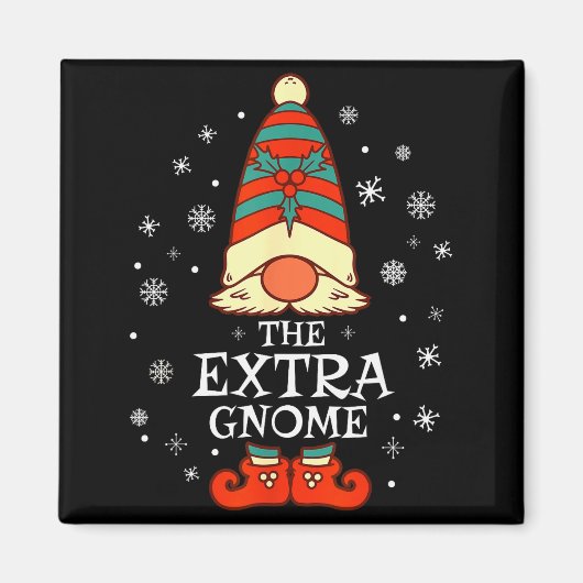 Aimant Extra Gnome Xmas Family Christmas  (Devant)
