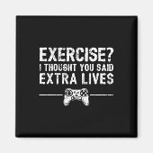 Aimant Extra Lives Funny Video Game Controller Retro Game (Devant)