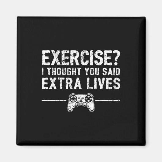 Aimant Extra Lives Funny Video Game Controller Retro Game (Devant)