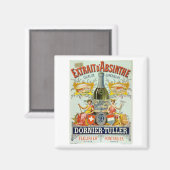 Aimant Extrait d'Absinthe Poster Art (Recto/Verso)