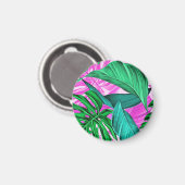 Aimant Extraordinaires feuilles de palmiers tropicaux flu (Recto/Verso)