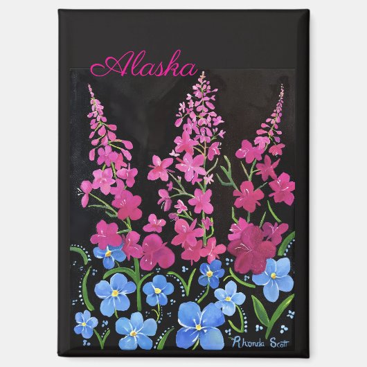 Aimant Exubérance d'Alaska Épilobe magnétique (Recto)