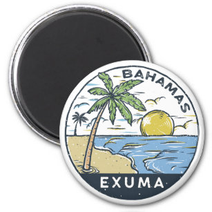 Aimant Exuma Bahamas Vintage