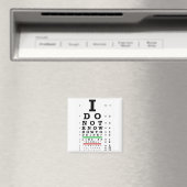 Aimant Eye Exam - Cadeaux Sober Hommes Femmes (In Situ (Lave-vaisselle))