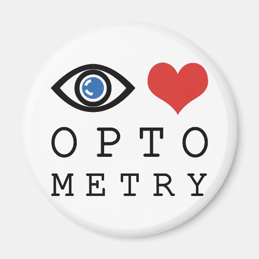 Aimant Eye Love Optométrie (Devant)