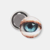 Aimant Eyeball effrayant & Halloween Oeil bleu /zombie éf (Recto/Verso)