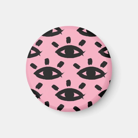 Aimant Eyes Watercolor Brush, Motif Sketch. (Devant)