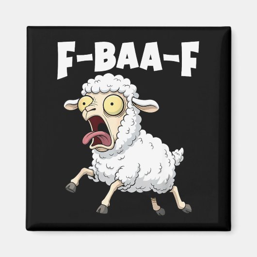 Aimant F-baa-f Meme – Funny Screaming Meme Graphic  (Devant)