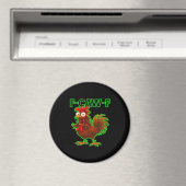 Aimant F-Caw-F Chicken Classic Retro Graphic (In Situ (Lave-vaisselle))