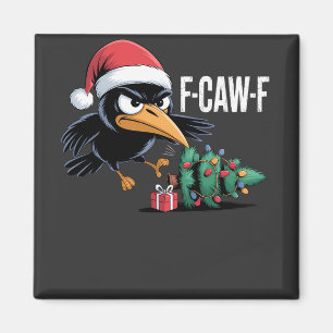 Aimant F-caw-f Corbeau Arbre de Noël Corbeau de Noël