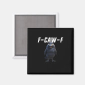 Aimant F Caw F Corbeau Style Créatif Amusant (Recto/Verso)