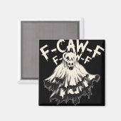 Aimant F Caw F Corbeau Style Rétro Classique (Recto/Verso)