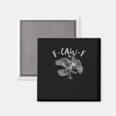 Aimant F-Caw-F Crow Retro Classic (Recto/Verso)