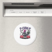 Aimant F-Caw-F Funny Chicken Classic Retro Graphic (In Situ (Lave-vaisselle))