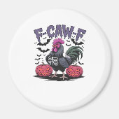Aimant F-Caw-F Funny Chicken Classic Retro Graphic (Devant)