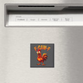 Aimant F-caw-f Funny Chicken Humor F-caw-f Quote Rooster  (In Situ (Lave-vaisselle))