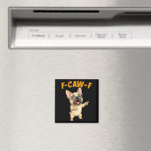 Aimant F-caw-f Funny French Bulldog Cartoon Humor Quote M (In Situ (Lave-vaisselle))