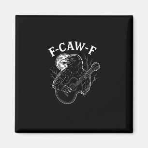 Aimant F Caw F Guitare Corbeau Drôle Style Vintage Hallow